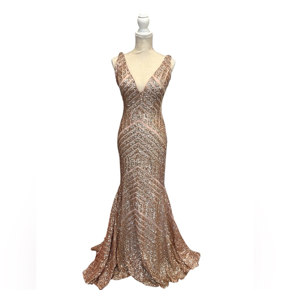 Jovani Elegant Sequin Evening Gown